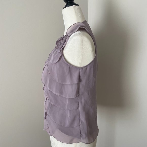 ANN TAYLOR - Georgette Petal Top-XSP - Picture 3 of 5